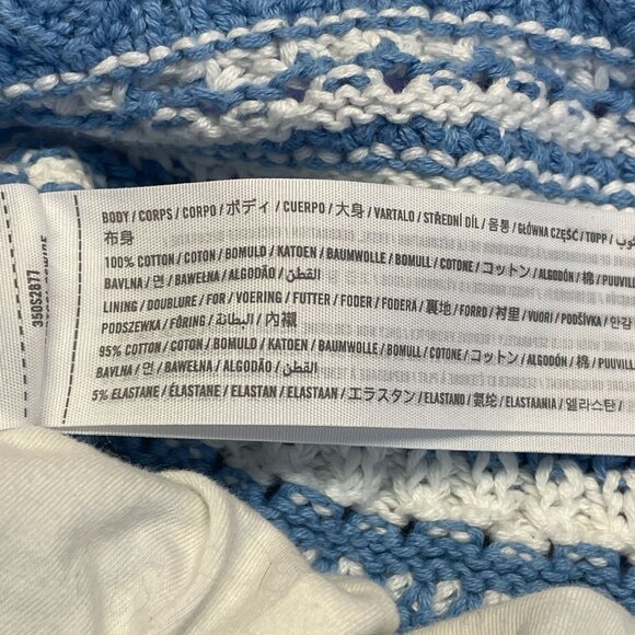 Hollister Crochet Crop Top Womens XLarge Boho Festival Hippie Spaghetti Strap - Picture 10 of 10